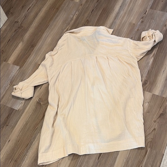 White Birch Cream Button Down Shirt - Picture 5 of 6